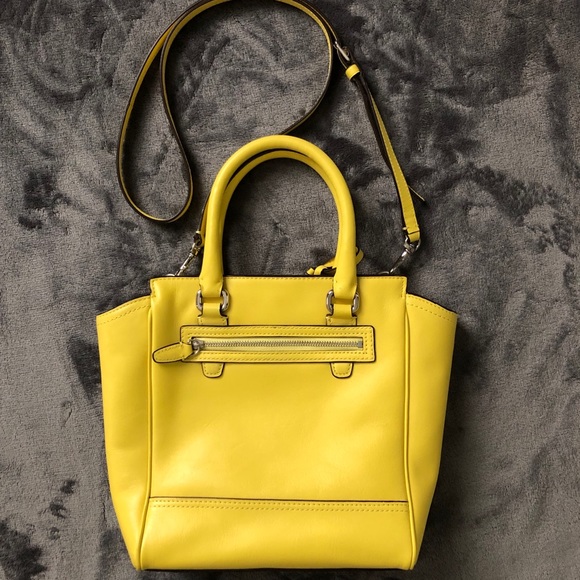 Coach Legacy Leather Mini Tanner (Lemon) - Picture 2 of 14